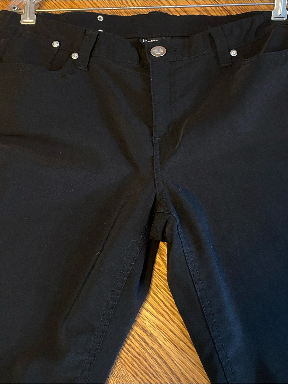 Janina Black Embellished Straight Leg Jeans 5-pocket Jeans SIZE EU 42 US 10